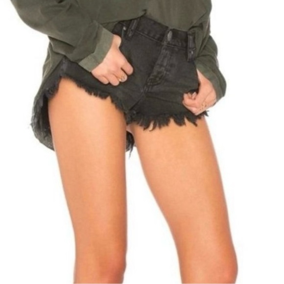 One Teaspoon Pants - ONE TEASPOON - BANDITS black shorts, size 28